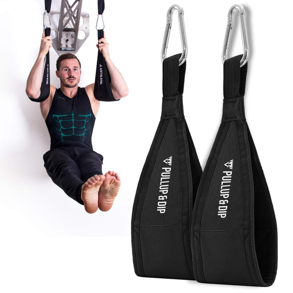 Cinghie Addominali per l'allenamento dei Muscoli Addominali su Sbarra per Trazioni o Macchinario per Trazioni