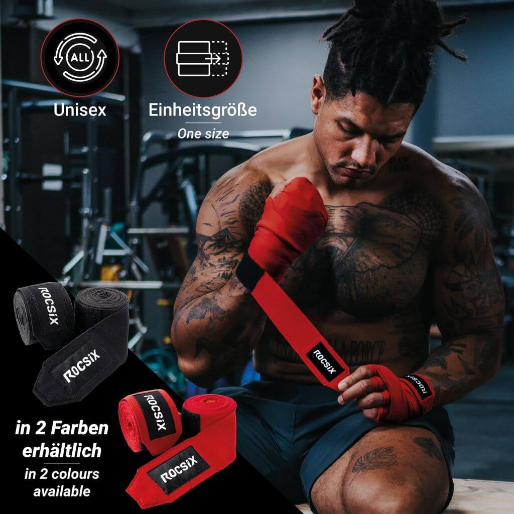 Bendaggi in scatola Premium con occhiello per il pollice, 4 m