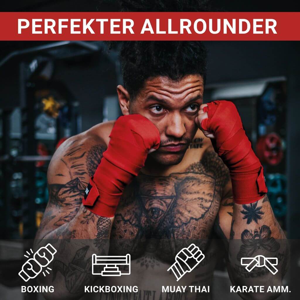 Bendaggi in scatola Premium con occhiello per il pollice, 4 m