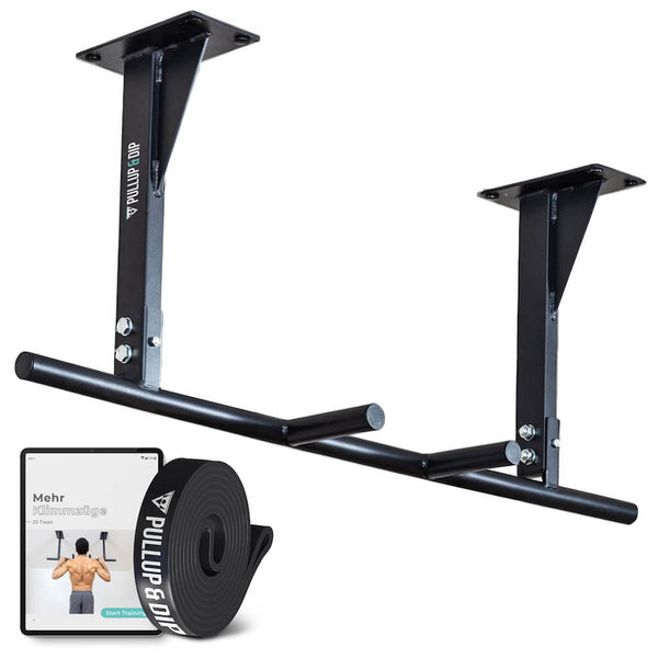 Barra per trazioni a soffitto, inclusa cinghia per trazioni e viti