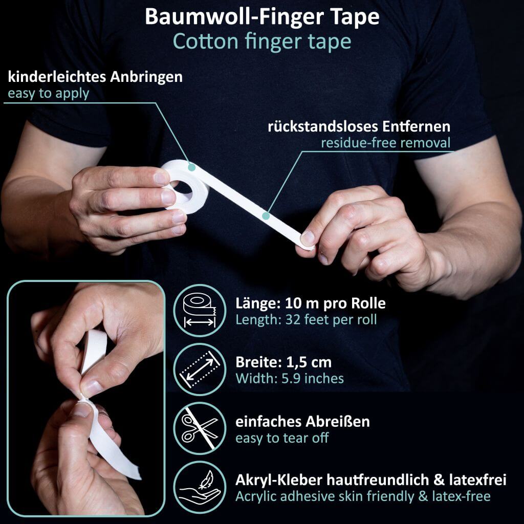 Tape Sportivo con Adesivo Extra Forte, 3 Rotoli di Nastro per Arrampicata