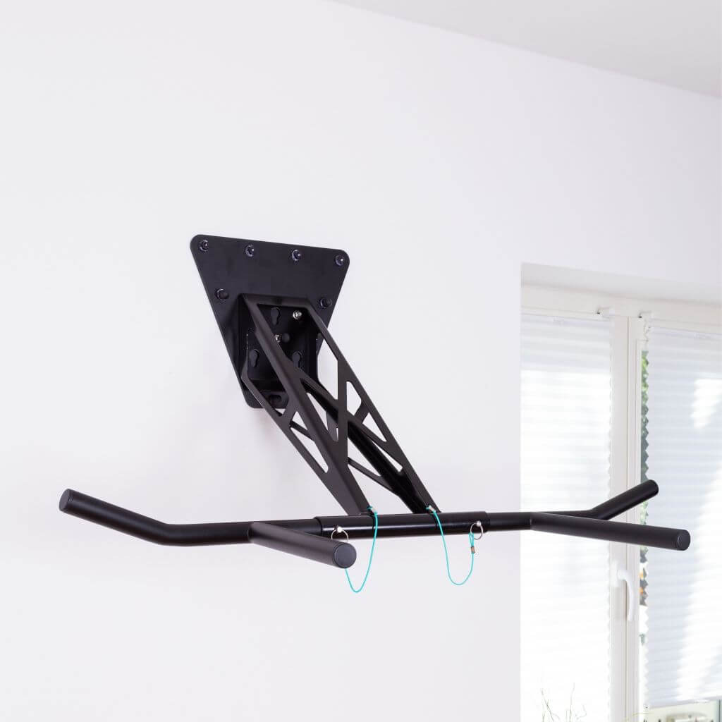 Adattatore da Muro Per Sbarra Pullup & Dip, Versione in Acciaio Nero