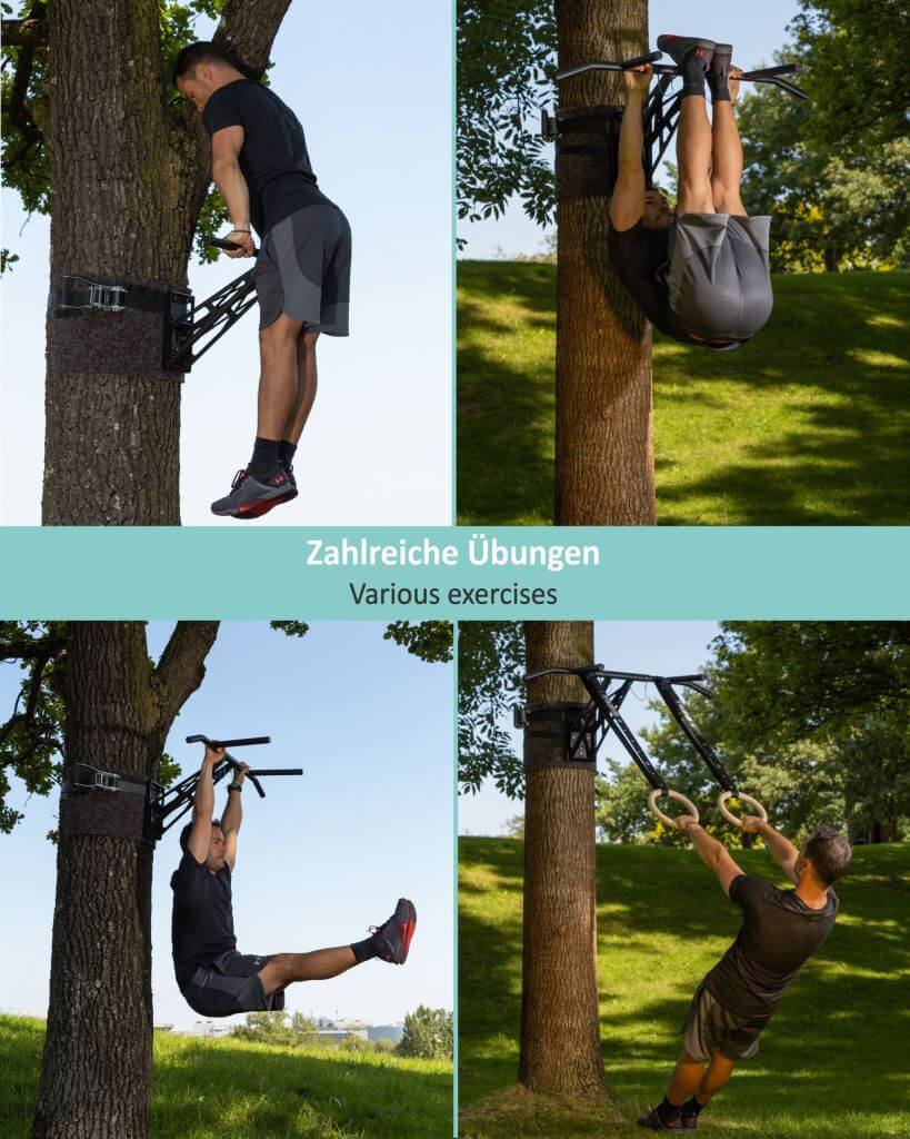 Sbarra per Trazioni da Esterno per Cortile o Parco, la Tua Palestra Portatile con Oltre 35 Esercizi