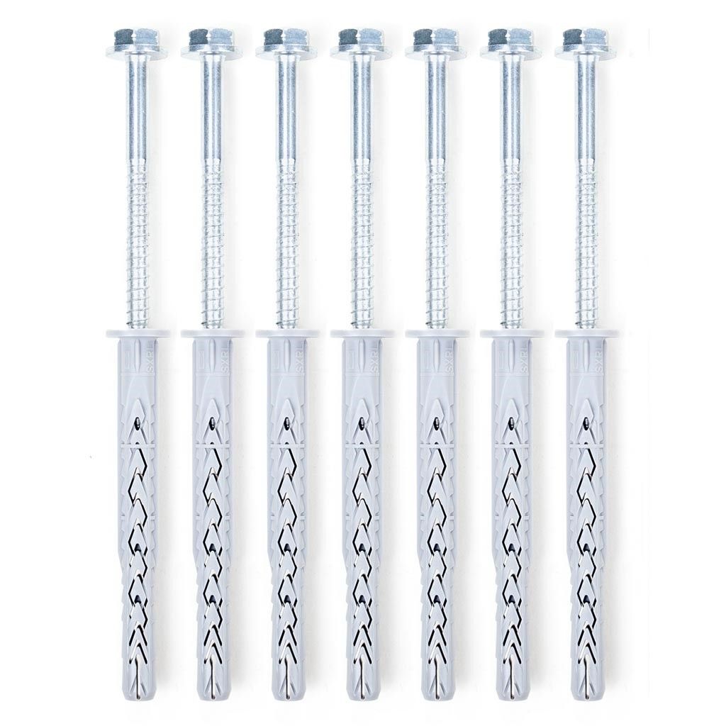 7x Viti per Sbarra per Trazioni / Tassello Fischer Lungo SXRL-FUS 10 x 80 mm