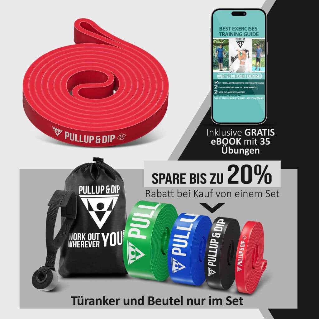 Elatici per Trazioni / Elatici di Resistenza Diverse Resistenze - Include Guida Agli Esercizi