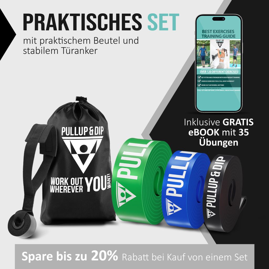 Elatici per Trazioni / Elatici di Resistenza Diverse Resistenze - Include Guida Agli Esercizi