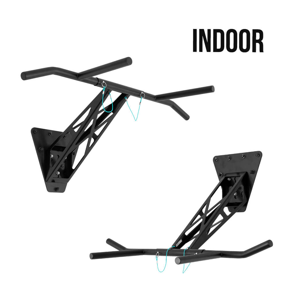 Sbarra per Trazioni e Parallele- Montaggio su Parete Interna ed Esterna, Unica al Mondo