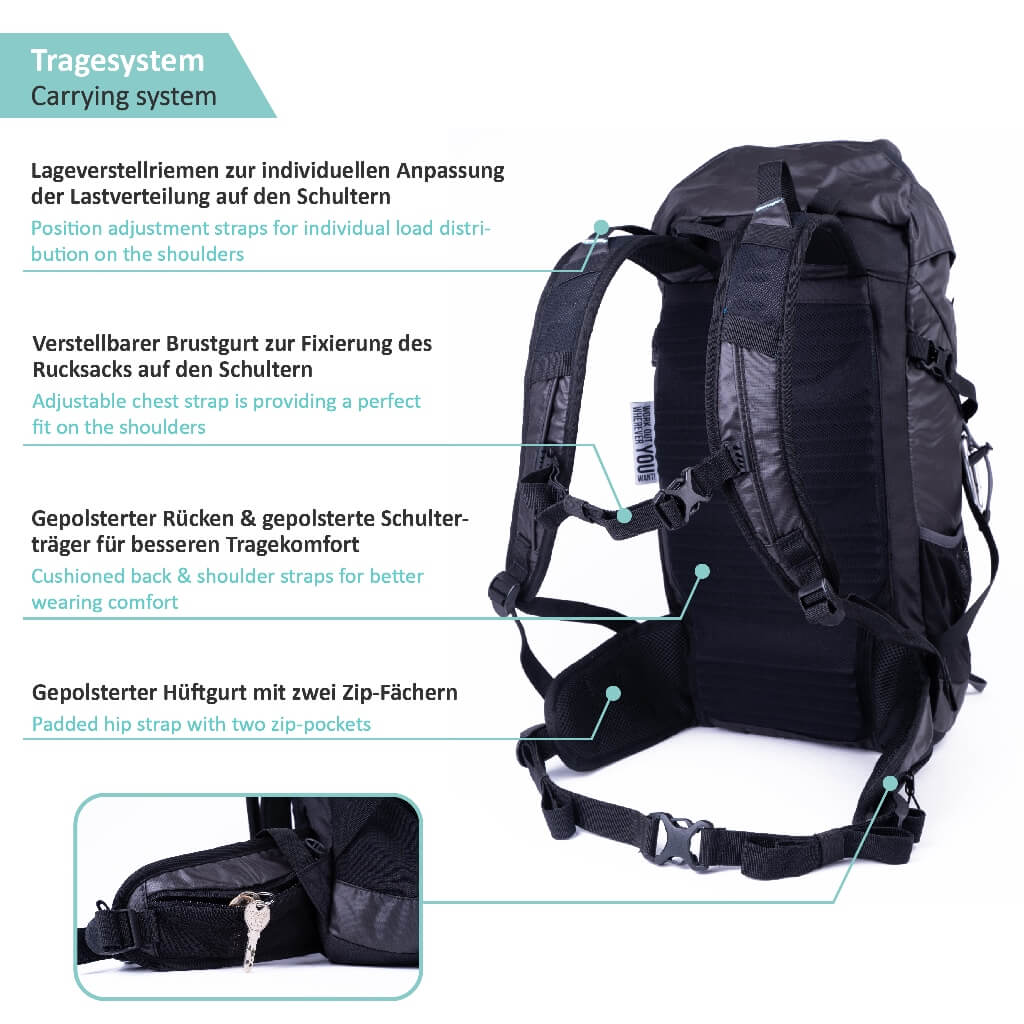 Zaino sportivo 35L per Pullup & Dip Bar, altri Accessori e Attività all'aperto