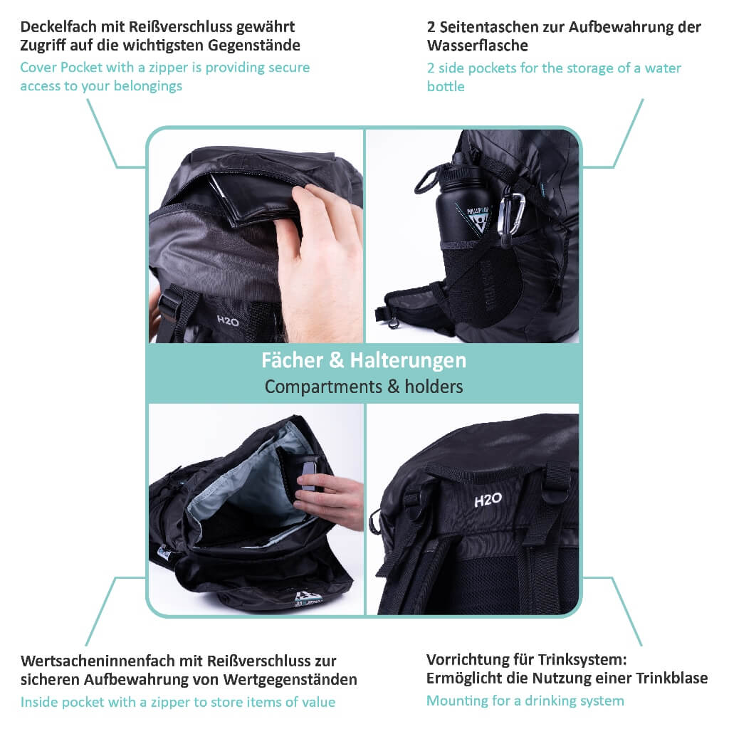Zaino sportivo 35L per Pullup & Dip Bar, altri Accessori e Attività all'aperto