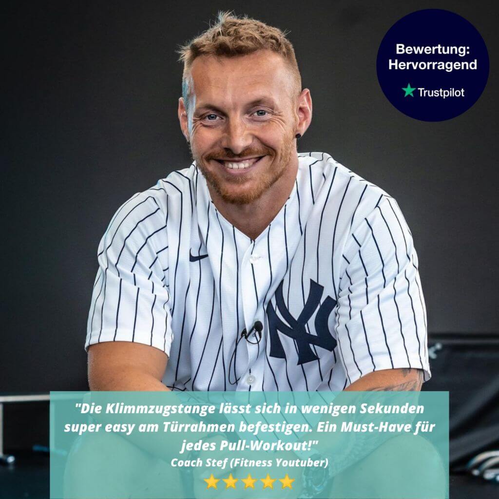 Sbarra Trazioni per la Porta - Per il Telaio della Porta - Include Elastico per Trazioni