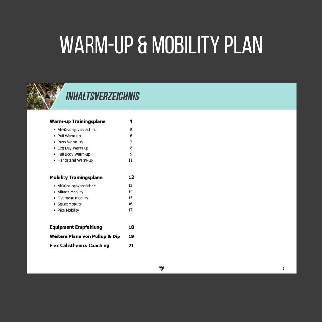 Pacchetto di guide: Piano di allenamento per le trazioni, Piano di riscaldamento e mobilità e Guida alle ricette nutrizionali [PDF] in inglese