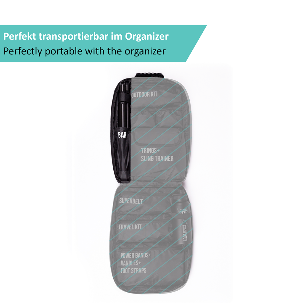 Sbarra Pilates Resistenza Elastica per l'allenamento con Elastici e FREESIXD