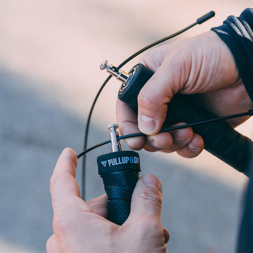 Corda Per Saltare Professionale REBSPORT - Regolabile, Autobloccante, Con Cavi Acciaio 2.5mm Per Crossfit