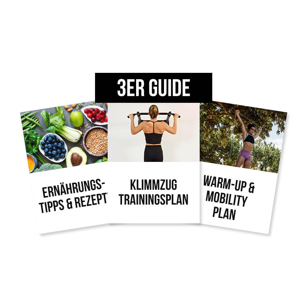 Pacchetto di guide: Piano di allenamento per le trazioni, Piano di riscaldamento e mobilità e Guida alle ricette nutrizionali [PDF] in inglese