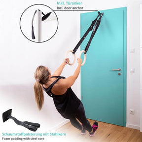 Set Anelli Ginnastica Ed Elastici Fitness: Anelli + Set Di 4 Elastici Fitness