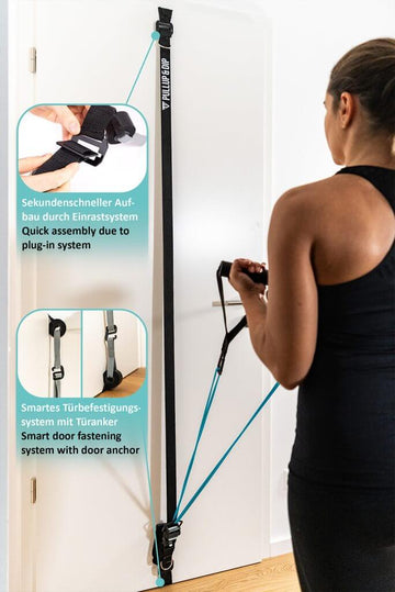 Bande Elastiche Fitness Multifunzione Set 3 Bande Di Resistenza InnovaGoods - Con Maniglie Bande Elastiche Fitness Multifunzione Set 3 Bande Di Resistenza InnovaGoods - Con Maniglie