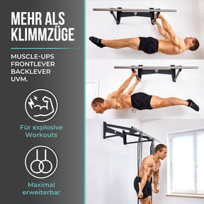 Barra Muscle-Up, Barra per Trazioni con Spazio Extra a Parete