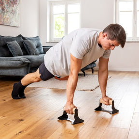 [Seconda scelta] Manglie per Piegamenti con Manico Ergonomico in Legno - Supporti per Piegamenti Premium per Push Ups e Verticali