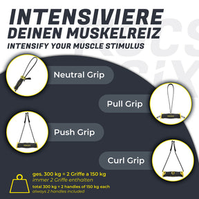 Impugnatura per allenamento dinamico ROCSIX, Set di 2