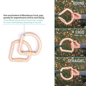 Set di anelli calistenici "TRINGS" con cinghie, ancoraggio per porta e borsa di trasporto