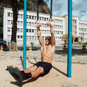 Set di anelli calistenici "TRINGS" con cinghie, ancoraggio per porta e borsa di trasporto