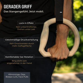 "TRINGS" Set Anelli Calisthenics Multigrip
