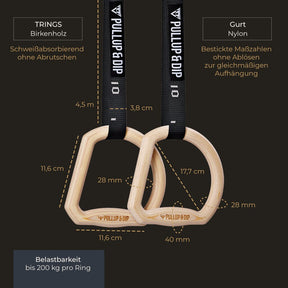 "TRINGS" Set Anelli Calisthenics Multigrip