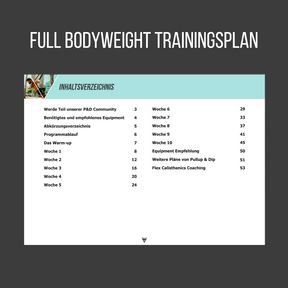 Ultimate Calisthenics Guide Bundle: Full Body Bodyweight Training Plan, Pull-up Training Plan, Warm-up & Mobility Plan and Nutrition Recipes Guide [PDF] in inglese