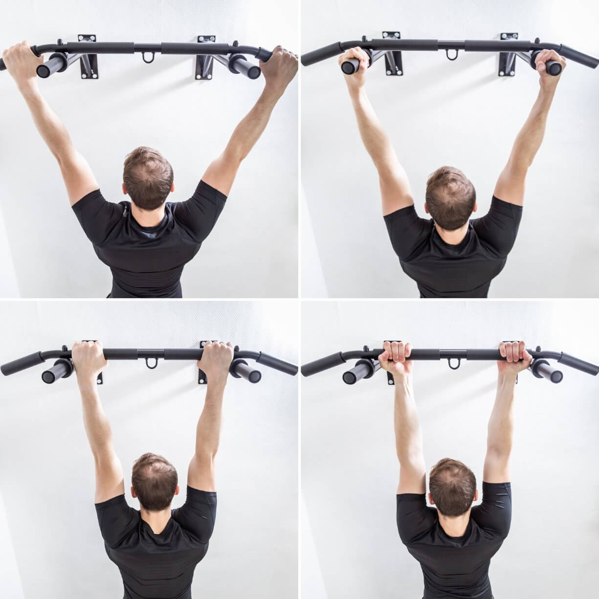 Sbarra Trazioni A Muro Barra Per Trazioni Mobiclinic - Supporta 100kg, Per Palestra Casa Sbarra Per Trazioni