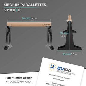 Set Intermedio Calisthenics - Parallele (medie), Anelli, Gesso liquido, Elastici